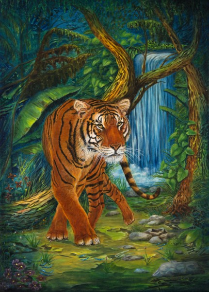 Tiger auf der Pirsch
